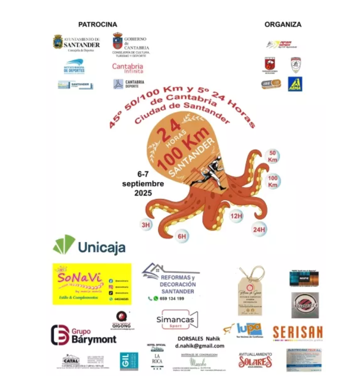 24 Horas Internacionales de Cantabria “Ciudad de Santander” 2025. Información