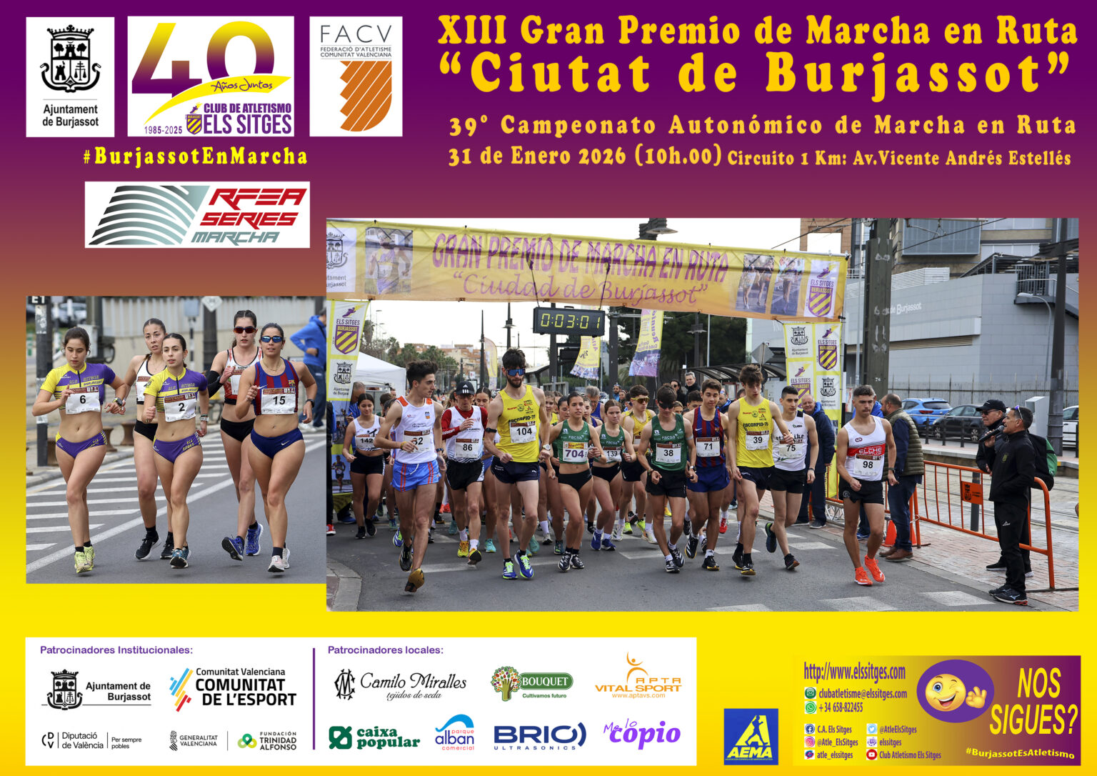 Campeonato Autonómico de Marcha en Ruta C. Valenciana - G.P .Marcha "Ciudad de Burjassot"