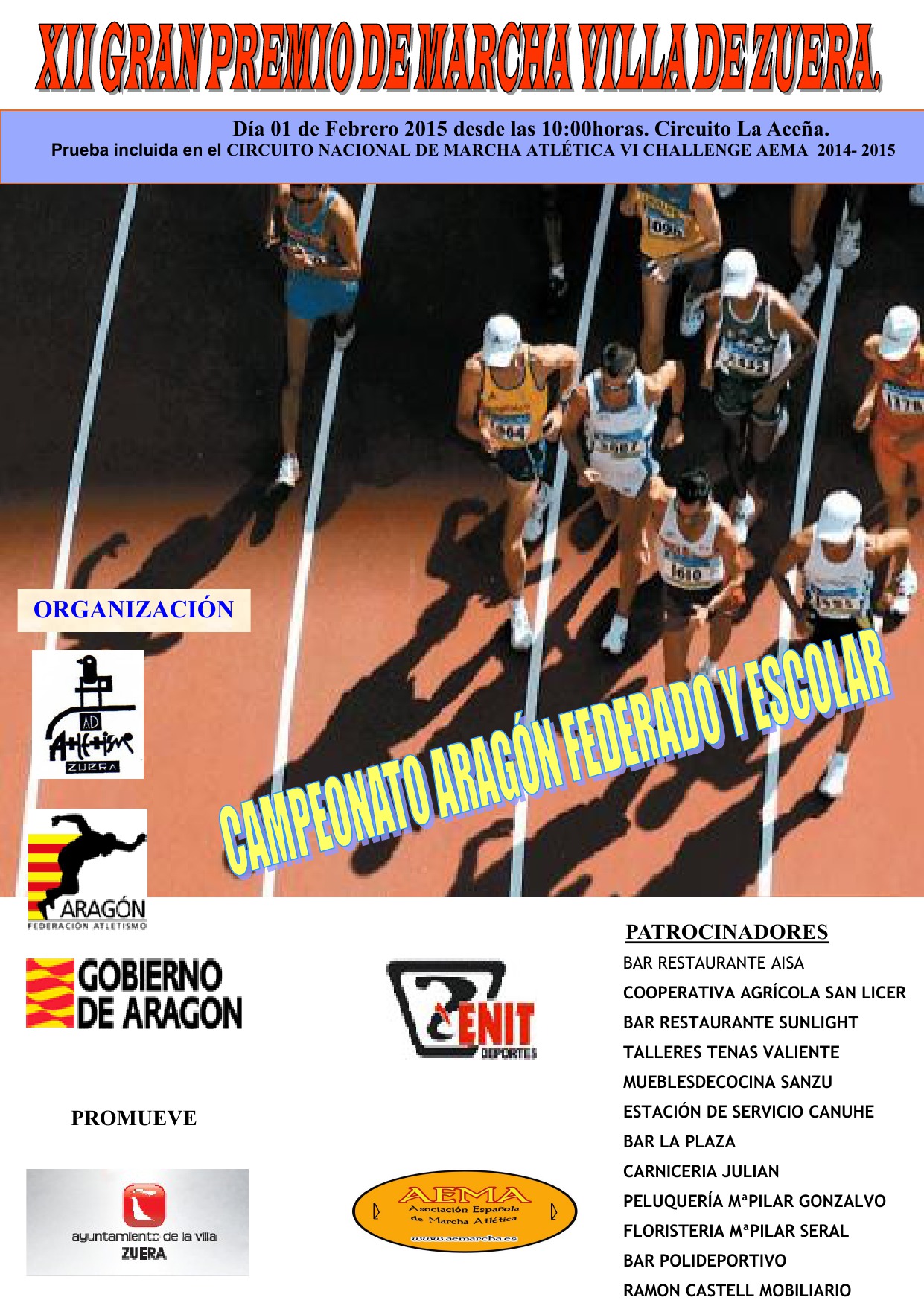 1 febrero: Badalona y Zuera, primeras pruebas puntuables de la Challenge AEMA