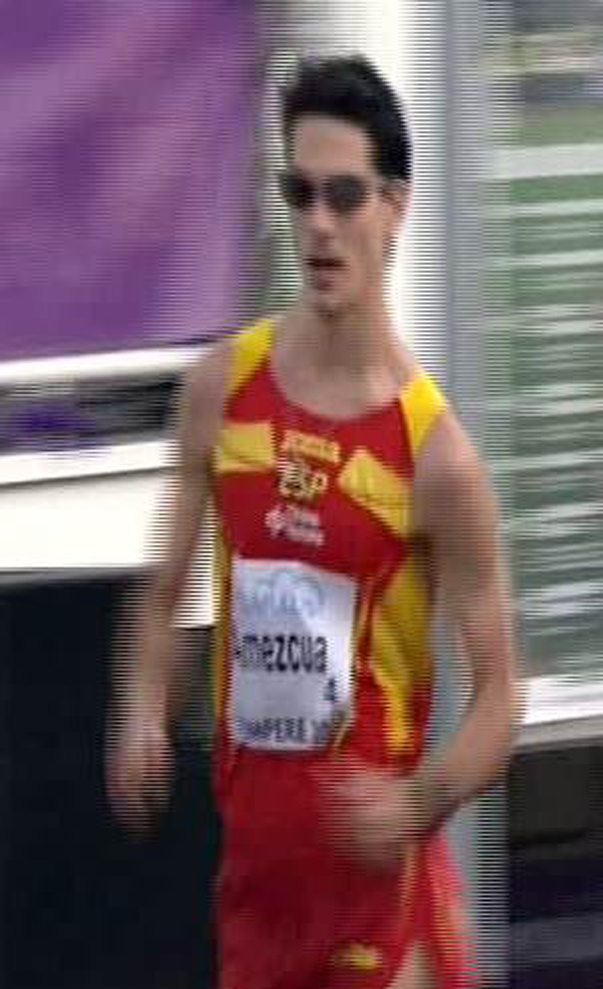 Amezcua, cuando estaba luchando por el 6º puesto